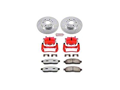 PowerStop Z36 Extreme Truck and Tow 6-Lug Brake Rotor, Pad and Caliper Kit; Front (05-08 4WD F-150)