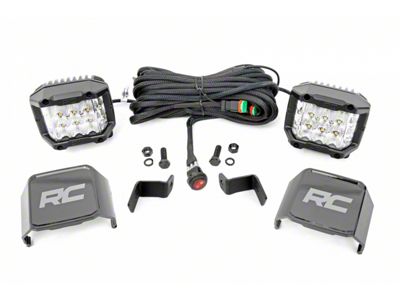 Rough Country 3-Inch Osram Wide Angle Series LED Ditch Light Kit (15-23 F-150)