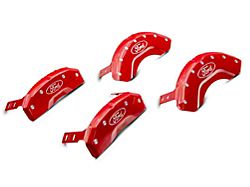 MGP Red Caliper Covers with Ford Oval Logo; Front and Rear (21-23 F-150)