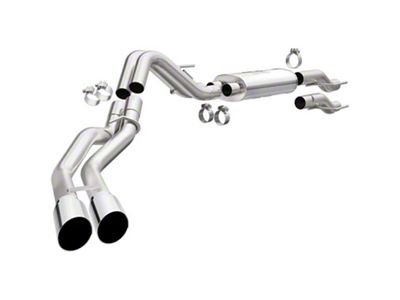 Magnaflow Street Series Dual Exhaust System with Polished Tips; Same Side Exit (15-23 5.0L F-150, Excluding Tremor)
