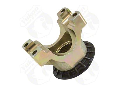 Yukon Gear Differential End Yoke; Rear Differential; Ford 10.25 and 10.50-Inch; Pinion Yoke; 31-Spline; U-Bolt Style; For Use with 1330 U-Joint; 1.13-Inch Cap Diameter; 3.50-Inch Tall; Fits Long Spline Pinion (00-04 F-150)