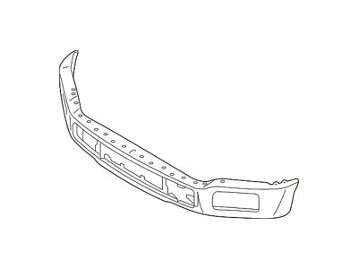 Ford Front Bumper with Fog Light Openings; Chrome (18-20 F-150, Excluding Raptor)