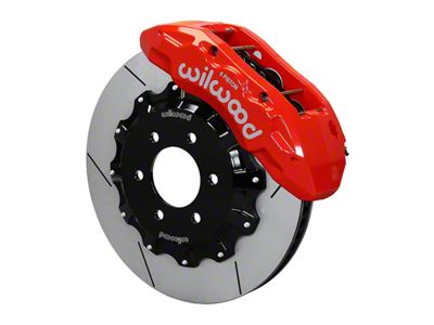 Wilwood Tactical Extreme TX6R Front Big Brake Kit with 15.50-Inch Slotted Rotors; Red Calipers (10-14 F-150 Raptor)