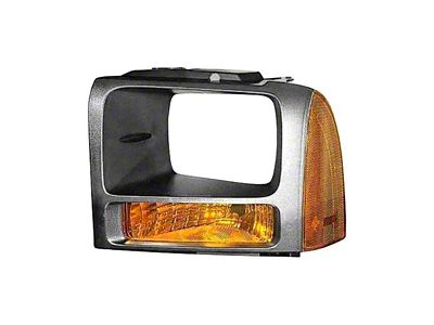 Replacement Parking Light Lens / Housing; Driver Side (06-07 F-150)