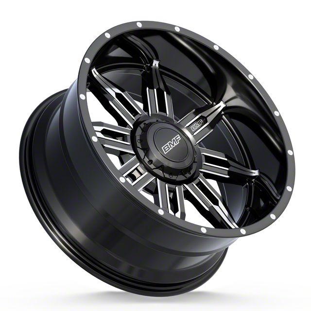 BMF Wheels F-150 Roulette Gloss Black Milled 6-Lug Wheel; 20x10; -25mm ...