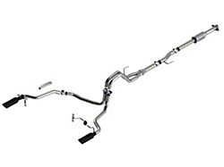 Borla ATAK Dual Exhaust System with Black Chrome Tips; Rear Exit (21-23 3.5L EcoBoost F-150, Excluding Raptor & Tremor)