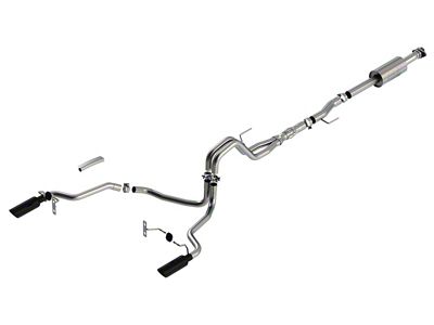 Borla ATAK Dual Exhaust System with Black Chrome Tips; Rear Exit (21-23 5.0L F-150, Excluding Tremor)