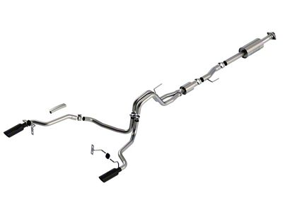 Borla S-Type Dual Exhaust System with Black Chrome Tips; Rear Exit (21-23 5.0L F-150, Excluding Tremor)