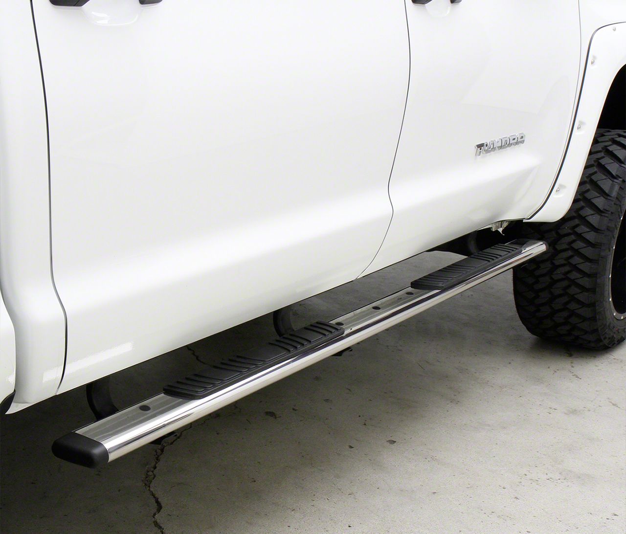 F-150 5-Inch OE Xtreme Low Profile Side Step Bars; Polished (15-23 F ...