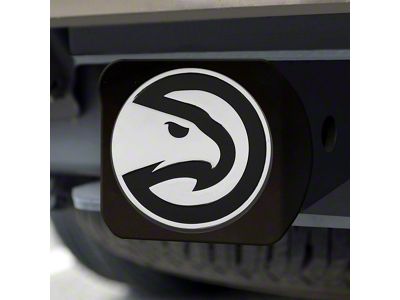 Hitch Cover with Atlanta Hawks Logo; Red (Universal; Some Adaptation May Be Required)