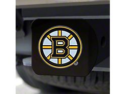 Hitch Cover with Boston Bruins Logo; Black (Universal; Some Adaptation May Be Required)