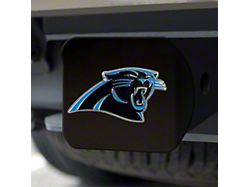 Hitch Cover with Carolina Panthers Logo; Blue (Universal; Some Adaptation May Be Required)