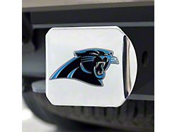Hitch Cover with Carolina Panthers Logo; Blue (Universal; Some Adaptation May Be Required)