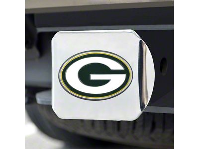 Hitch Cover with Green Bay Packers Logo; Green (Universal; Some Adaptation May Be Required)