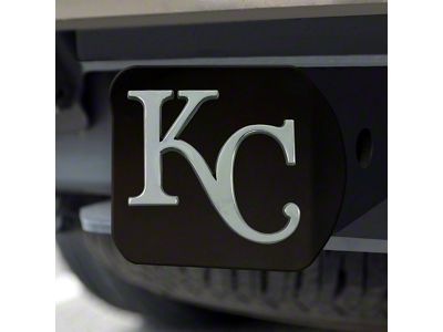 Hitch Cover with Kansas City Royals Logo; Black (Universal; Some Adaptation May Be Required)