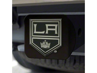 Hitch Cover with Los Angeles Kings Logo; Black (Universal; Some Adaptation May Be Required)