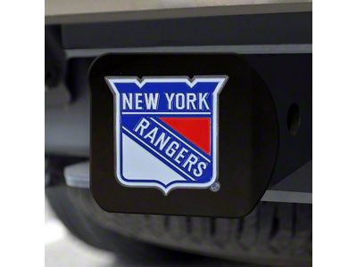 Hitch Cover with New York Rangers Logo; Blue (Universal; Some Adaptation May Be Required)