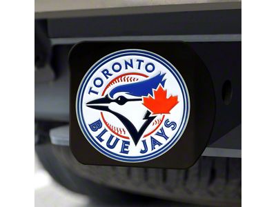 Hitch Cover with Toronto Blue Jays Logo; Black (Universal; Some Adaptation May Be Required)