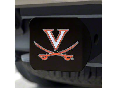 Hitch Cover with University of Virginia Logo; Navy (Universal; Some Adaptation May Be Required)