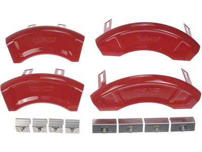 Red Aesthetic Caliper Covers; Front and Rear (04-09 F-150)