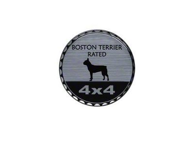Boston Terrier Rated Badge (Universal; Some Adaptation May Be Required)