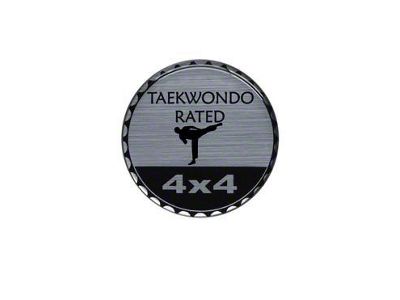 Taekwondo Rated Badge (Universal; Some Adaptation May Be Required)