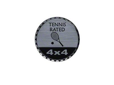 Tennis Rated Badge (Universal; Some Adaptation May Be Required)