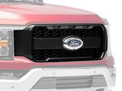 MP Concepts Upper Replacement Grille with LED Lighting; Matte Black (21-23 F-150, Excluding Raptor & Tremor)