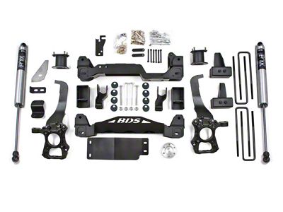 BDS 4-Inch Coil-Over Suspension Lift Kit with Fox Shocks (15-20 4WD F-150 SuperCab, SuperCrew, Excluding Raptor)