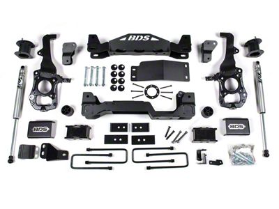BDS 4-Inch Suspension Lift Kit with Fox Shocks (21-23 4WD F-150 SuperCab, SuperCrew w/o CCD System, Excluding PowerBoost, PowerStroke, Raptor & Tremor)
