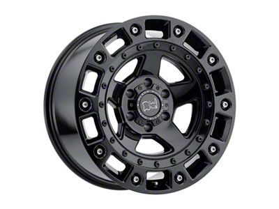 Black Rhino Cinco Gloss Black with Stainless Bolt 6-Lug Wheel; 20x9.5; 12mm Offset (15-20 F-150)