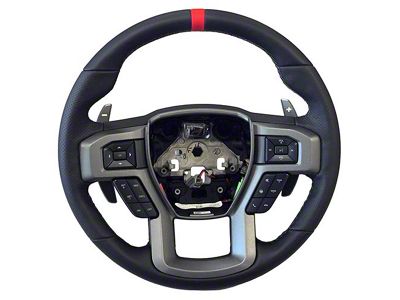 Ford Performance Steering Wheel Kit; Red Sightline (15-18 F-150)