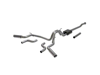 Flowmaster American Thunder Dual Exhaust System; Side/Rear Exit (21-23 5.0L F-150, Excluding Tremor)