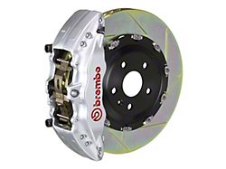 Brembo GT Series 6-Piston Front Big Brake Kit with 15-Inch 2-Piece Type 1 Slotted Rotors; Silver Calipers (21-23 F-150, Excluding Raptor)