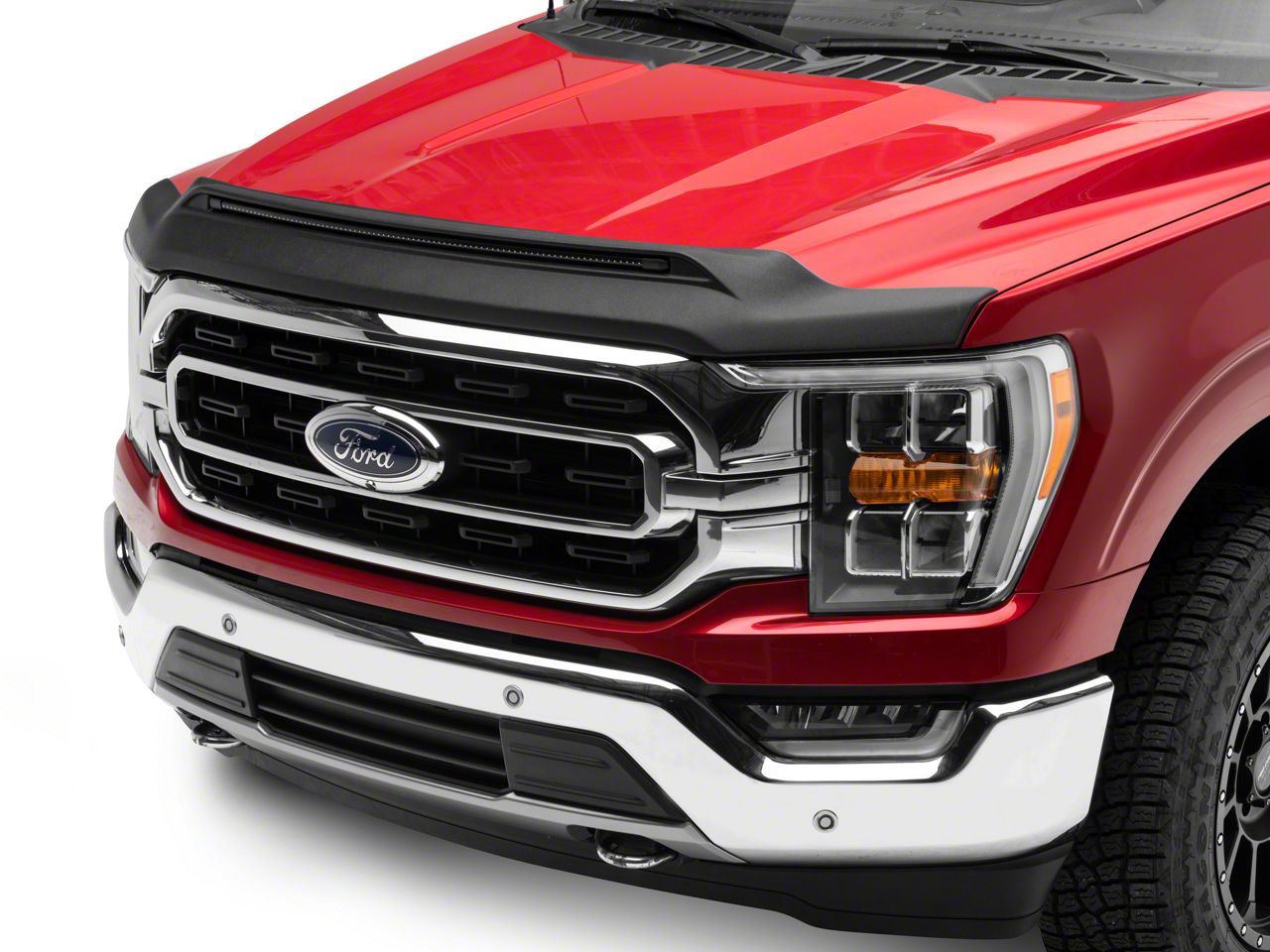 F-150 Aeroskin LightShield Pro Hood Protector; Black (21-23 F-150 ...