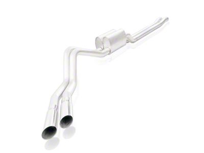 Stainless Works Legend Series Dual Exhaust System with Polished Tips; Performance Connect; Same Side Exit (15-20 5.0L F-150 SuperCab, SuperCrew)