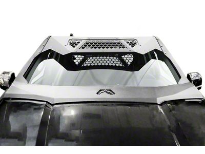 Fab Fours ViCowl Windshield Protector; Bare Steel (15-20 F-150)