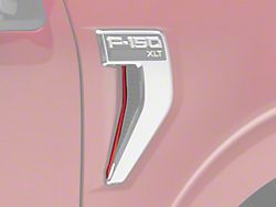 Fender Vent Strip Accent Trim; Gloss Red (21-23 F-150, Excluding Raptor)