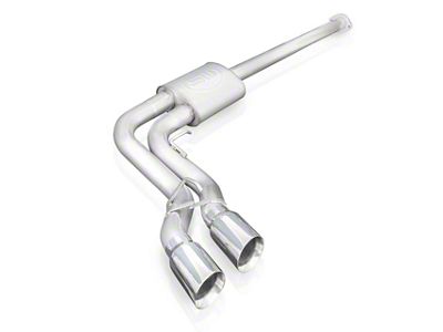 Stainless Works Redline Series Dual Exhaust System with Polished Tips; Middle Side Exit (21-23 5.0L F-150, Excluding Tremor)