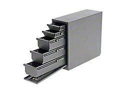 Wheel Well Toolbox with Drawers; Steel (Universal; Some Adaptation May Be Required)