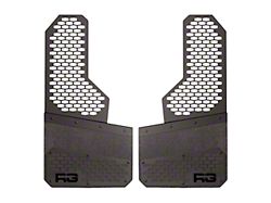 Rek Gen 8-Inch Rek Mesh Offset Mud Flaps; Front or Rear; Black (Universal; Some Adaptation May Be Required)