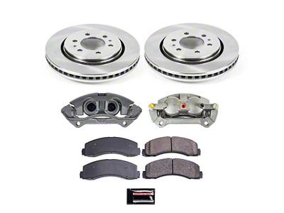 PowerStop OE Replacement 6-Lug Brake Rotor, Pad and Caliper Kit; Front (10-11 2WD/4WD F-150)