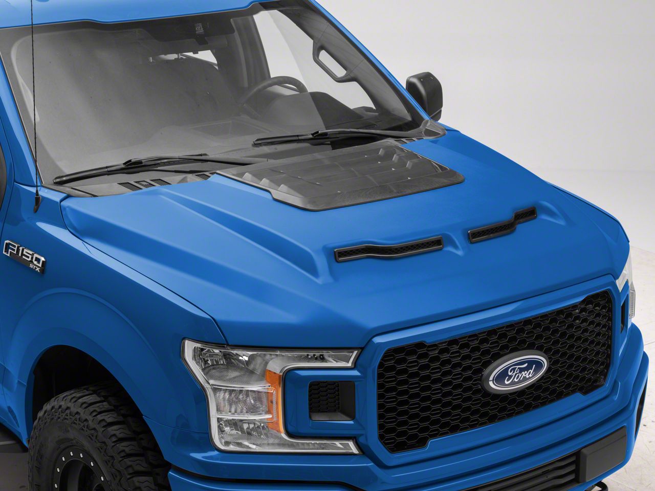 F-150 GT500 Style Hood; Unpainted (15-20 F-150, Excluding Raptor ...