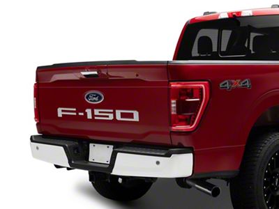Tailgate Insert Letters; Stainless Steel (21-23 F-150)