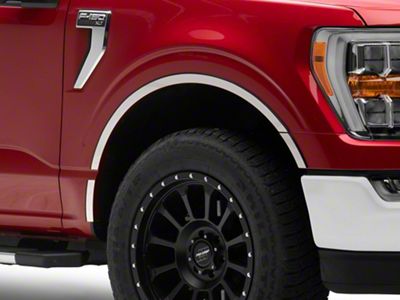 Wheel Well Accent Trim; Stainless Steel (21-23 F-150, Excluding Raptor)