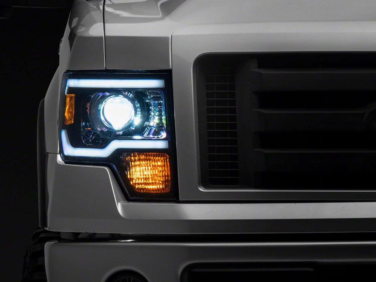 F150 SQX Series LED Projector Headlights with Sequential Turn Signals