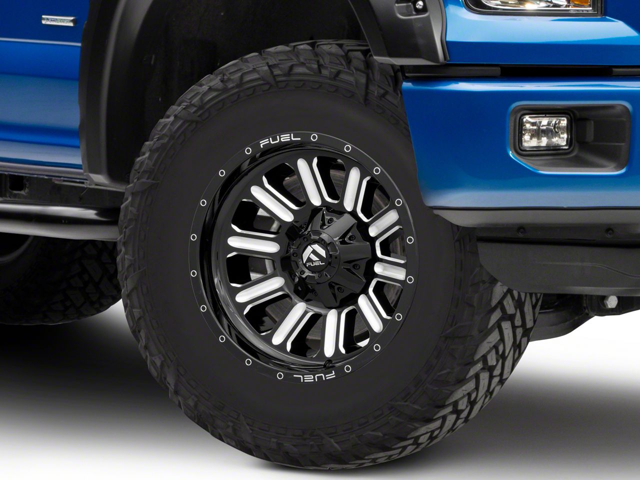 Fuel Wheels F150 Hardline Gloss Black Milled 6Lug Wheel; 18x9; 20mm