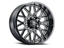Terra Offroad TR-10 Glossy Black Milled 6-Lug Wheel; 22x10; -25mm Offset (15-20 F-150)
