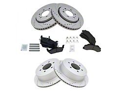 Ceramic Performance 6-Lug Brake Rotor and Pad Kit; Front and Rear (10-11 F-150)
