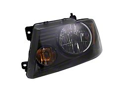 Halogen Headlight; Black Housing; Clear Lens; Driver Side (06-08 F-150)